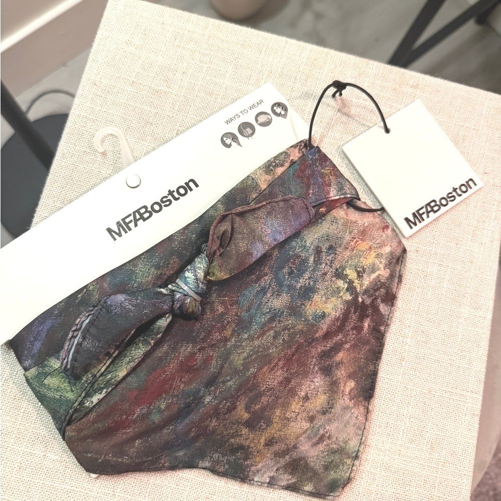 MFA Boston scarf 27" gallery store art scarf painting high art reproduction NWT